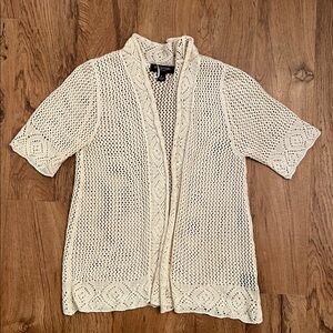 NWOT Perceptions New York Crochet Cardigan